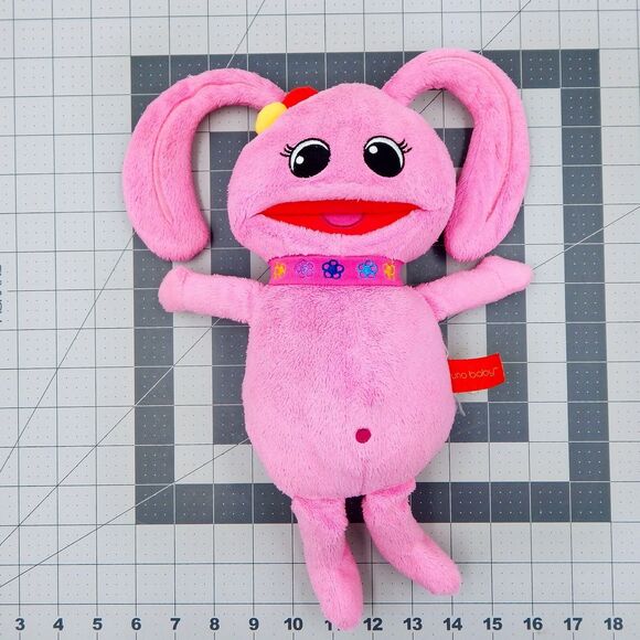 Juno’s Rhythm Juno Baby Pink Bunny Plush Toy Soft Stuffed Animal Toy 13 Inch - Picture 5 of 9